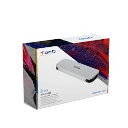TooQ TQE-2202S Caja Externa para Disco SSD M.2 USB 3.1 Gen1 Sin Tornillos Plata Aluminio