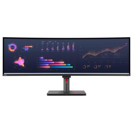 Lenovo Monitor ThinkVision P49w-30 49" Dual QHD (5120x1440) IPS 32:9 PBP KVM USB-C Thunderbolt 4 Ethernet