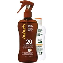 Babaria Aceite Solar Coco Bronceador SPF30 Corporal Spray 200ml + After Sun Aloe Vera Calmante 100ml Lote 2 pz Precio: 9.5000004. SKU: SLC-73362
