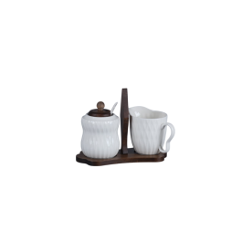 DKD Home Decor Azucarero Basicos Pengjia 25 Porcelana Bambu Blanco Marron Oscuro 9 x 15 x 19.5 cm Set de 2 Precio: 12.50000059. SKU: B14DBAF5G8
