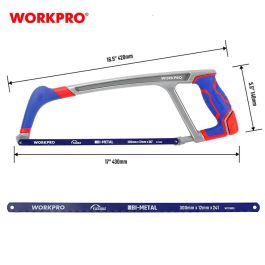 Workpro Sierra de Arco para Metales 300 mm x 12 mm, 24 TPI