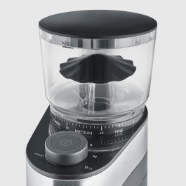 Severin KM 3880 Molinillo de Café Eléctrico con Cuchillas, 240g, 30 Posiciones de Molido, Negro/Acero Inoxidable, 140W