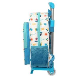 Mochila Escolar con Ruedas Baby Shark Surfing Azul Blanco 26 x 34 x 11 cm Mochila Escolar con Ruedas Baby Shark Surfing Azul Blanco 26 x 34 x 11 cm