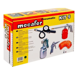Mecafer Kit de Accesorios de Aire Comprimido 5 Piezas