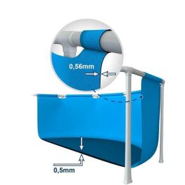 Intex Piscina Rectangular con Estructura Metálica 450x220x84cm con Bomba de Filtración para Jardín