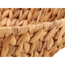 Giftdecor Centro De Mesa Redondo De Paja Alto Mediano Marron 34x34x9cm (Set de 12)