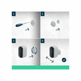 Arlo ARL1712272875232 Cámara de vigilancia Essential2 2K con visión nocturna a color y 6 meses de batería (Pack 2)