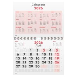Calendario (2026) Dohe Pared Mensual Numeros Grandes A4 210X297 Precio: 5.50000055. SKU: B1DZW3NAXZ
