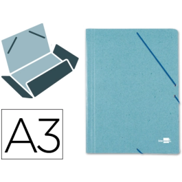 Liderpapel Carpeta con Gomas Tres Solapas Cartón Prespán A3 Color Verde Precio: 7.49999987. SKU: B1D555SN5J