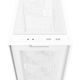 Asus A21 PLUS Blanco PC, Torre, micro ATX/Mini-ITX, 3x120mm Ventiladores, Iluminación RGB, 90DC00H3-B19010
