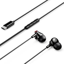 Vention GBBBAV Auriculares Intrauditivos USB-C con Micrófono, Negros