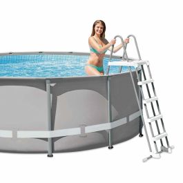 INTEX Escalera de seguridad doble 1,32m con plataforma INTEX Escalera de seguridad doble 1,32m con plataforma