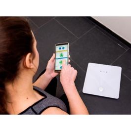 Medisana BS 412-99658 Báscula de Baño Electrónica Conectada con Medidor de Impedancia, Masa Muscular y Ósea - Máx. 180 kg