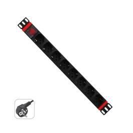 Wp european cabling solution Regleta Rack 1U 8 Enchufes Horizontal Montable 19" Cuerpo Aluminio Interruptor Con Luz Protección Infantil 2M Precio: 28.69000024. SKU: B13M7V4S4E