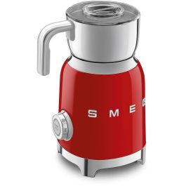SMEG MFF11RDEU Espumador de Leche Automático 50's Style Rojo 250ml para Bebidas Frías y Calientes