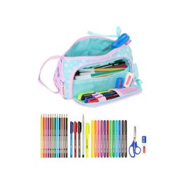 Bolso Escolar Portatodo Safta Con Bolsillo Desplegable Lleno Frozen Ii Cool Days 110x200x85 mm