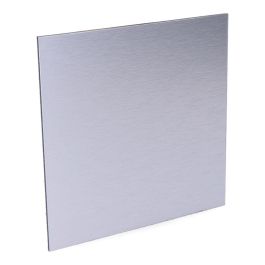 Tapa 175 x 175mm color gris aluminio cepillado para extractor 08413 ø10cm edm