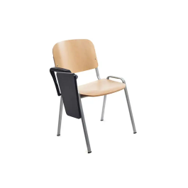 Rocada Pala Escritura para Silla Confidente Plegable PVC 34x20 cm Color Negro