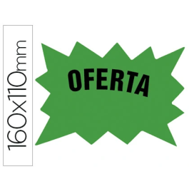 Blanca Carteles Marcaprecios Verde Fluorescente 160x110 mm Bolsa 50 Unidades Precio: 8.94999974. SKU: B1G5Y7MRER