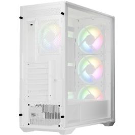 LC-Power LC-811W-ON Midi Tower Gaming PC Blanco con Ventana de Vidrio Templado e Iluminación RGB para ATX/EATX
