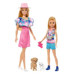 Barbie HRM09 Pack 2 Muñecas Barbie y Stacie Al Rescate con Ropa de Verano de la Película