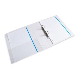 Carpeta Canguro 2 Anillas Mixtas 55 mm Liderpapel A4 Plastico Blanca