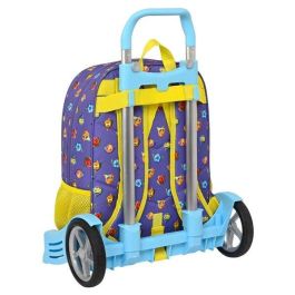 Mochila Escolar con Ruedas SuperThings Guardians of Kazoom Morado Amarillo (32 x 42 x 14 cm) Mochila Escolar con Ruedas SuperThings Guardians of Kazoom Morado Amarillo (32 x 42 x 14 cm)