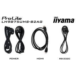 Iiyama LH9875UHS-B2AG - Pantalla Digital LCD 97.5" (247.7 cm) 4K Ultra HD, LED, IPS, Android 11, 3xHDMI, DisplayPort, 24/7, Wi-Fi, 500 Nits, Negro