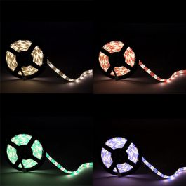 Tira de 300 LEDs 60W 3.780Lm 4200ºK SMD5050 24VDC IP65 RGB+Blanco x5M 40.000H [CA-5050-60-24-IP65-RGB-W]-Blanco Natural Precio: 27.50000033. SKU: B1B6QXTG3F