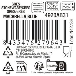 La Mediterranea Mug Macarella Blue 230 ml (48 Unidades)