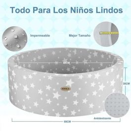 Piscina de bolas para niños con 100 bolas 90*90*30 cm