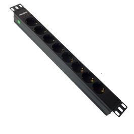 Regleta Phasak BNS 3518/ 8 Tomas de Corriente/ Cable 1.5m/ Negro