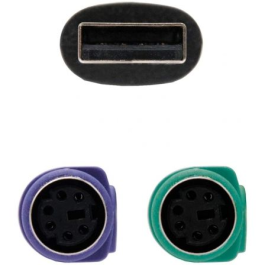 Adaptador PS/2 a USB NANOCABLE 10.03.0101 Negro 0,15 m Adaptador PS/2 a USB NANOCABLE 10.03.0101 Negro 0,15 m