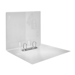 Liderpapel Carpeta Canguro 2 Anillas 40 mm Polipropileno DIN A4 Transparente