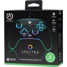 Power A Mando con Cable Spectra Infinity 1522360-01 para Xbox Serie X/S, Color Personalizable con LED