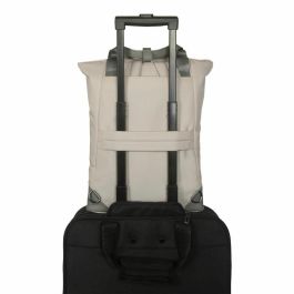 Targus TBB65113GL Mochila Convertible Bolso Tote para Portátil 16" EcoSmart, Piel Vegana, Resistente al Agua, Roble