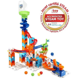 Vtech Pista de Bolas Marble Rush Adventure Set S100 Idioma Francés 61 Piezas 5 Canicas Lanzador 4 Años +