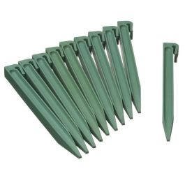 Nature Anclajes de Borde para Jardín Polietileno Reciclado - Bolsa 10 Estacas H 26.7x1.9x1.8cm - Fijación Encaje o Tornillo Verde Precio: 20.69000054. SKU: B15J6LE42W
