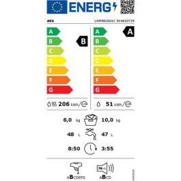 Lavadora - Secadora AEG LWR9816O1C 10/6K 1600R BCA B/A 1600 rpm 6 Kg