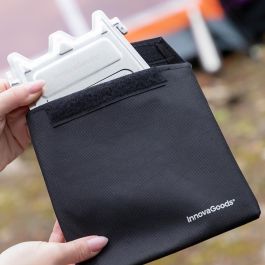 Innovagoods Hornillo de acero desmontable para acampada v0103482 - Portátil, apto para leña y madera, incluye bolsa de transporte