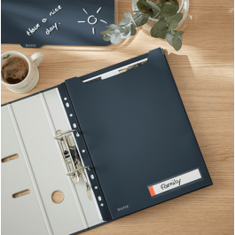 Leitz 46680089 Funda Priv. Cosy Gran Capacidad A4 Negro Polipropileno Mate