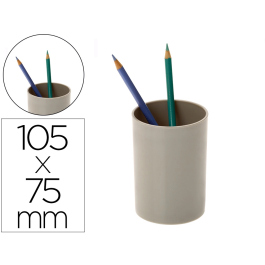 Archivo 2000 Cubilete portalapices gris opaco plastico 100% reciclado diametro 75 mm alto 105 mm Precio: 1.5900005. SKU: B1BRBLNNRF