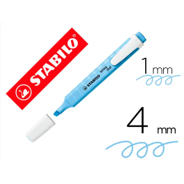 Stabilo Swing Cool Rotulador Fluorescente Pastel Azul Ventoso con Tecnología Anti-Secado Precio: 12.50000059. SKU: B18MVDVPCF
