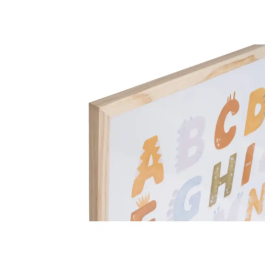 Pizarra Blanca Bi-Office Magnetica Acero Lacado Blanco Marco De Madera Con Alfabeto Para Niños 600x450 mm
