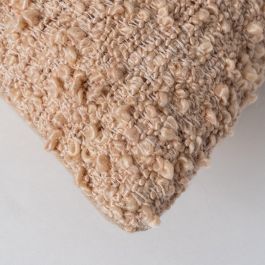 Cojín Marrón Viscosa-Algodón 50 X 50 cm