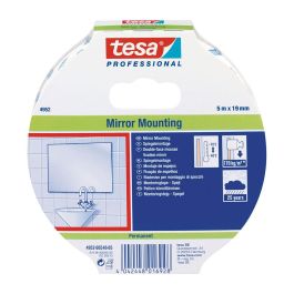 Tesa Cinta doble cara montaje espejos 5 m x 19 mm