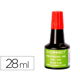 Q-connect Tinta para Tampon Rojo Bote 28 ml Precio: 1.49999949. SKU: B1ENX28HFQ