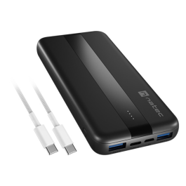 NATEC TREVI SLIM Q V2 Power Bank 10000 mAh Polímero de Litio Power Delivery y Quick Charge 1.0 Negro con 2 USB-A y 1 USB-C Precio: 15.49999957. SKU: B18QPHL7C2