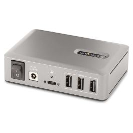 StarTech Hub USB-C de 10 Puertos con Fuente de 65W - 8x USB-A 3.2, 2x USB-C 3.2, 10 Gbps, Autoalimentado, Certificación USB-IF, Gris