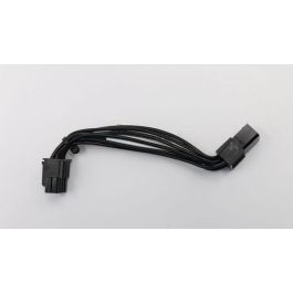 Lenovo 100mm cable for connecting 6-pin to 8-pin PCIe interfaces, male-to-male connectors, suitable for computer systems. Lenovo 100mm cable for connecting 6-pin to 8-pin PCIe interfaces, male-to-male connectors, suitable for computer systems.